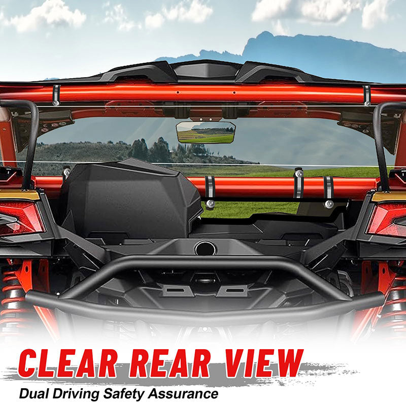 Can-am x3 rear windshield clear rear view