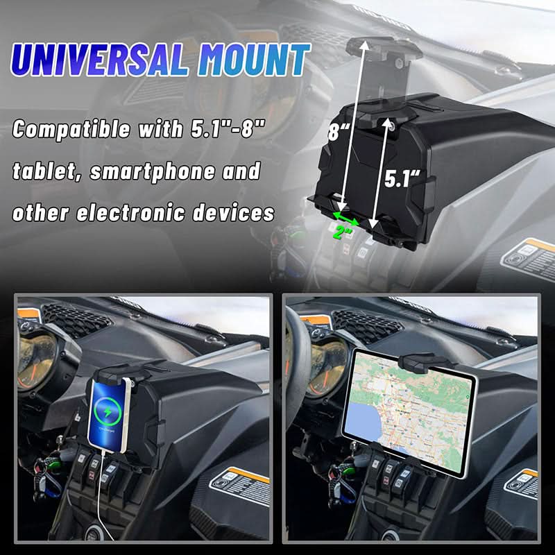 Goldfire Commander Electronic Device Holder, GPS Tablet and Phone Holder Mount Goldfire Commander Electronic Device Holder, GPS Tablet and Phone Holder Mount