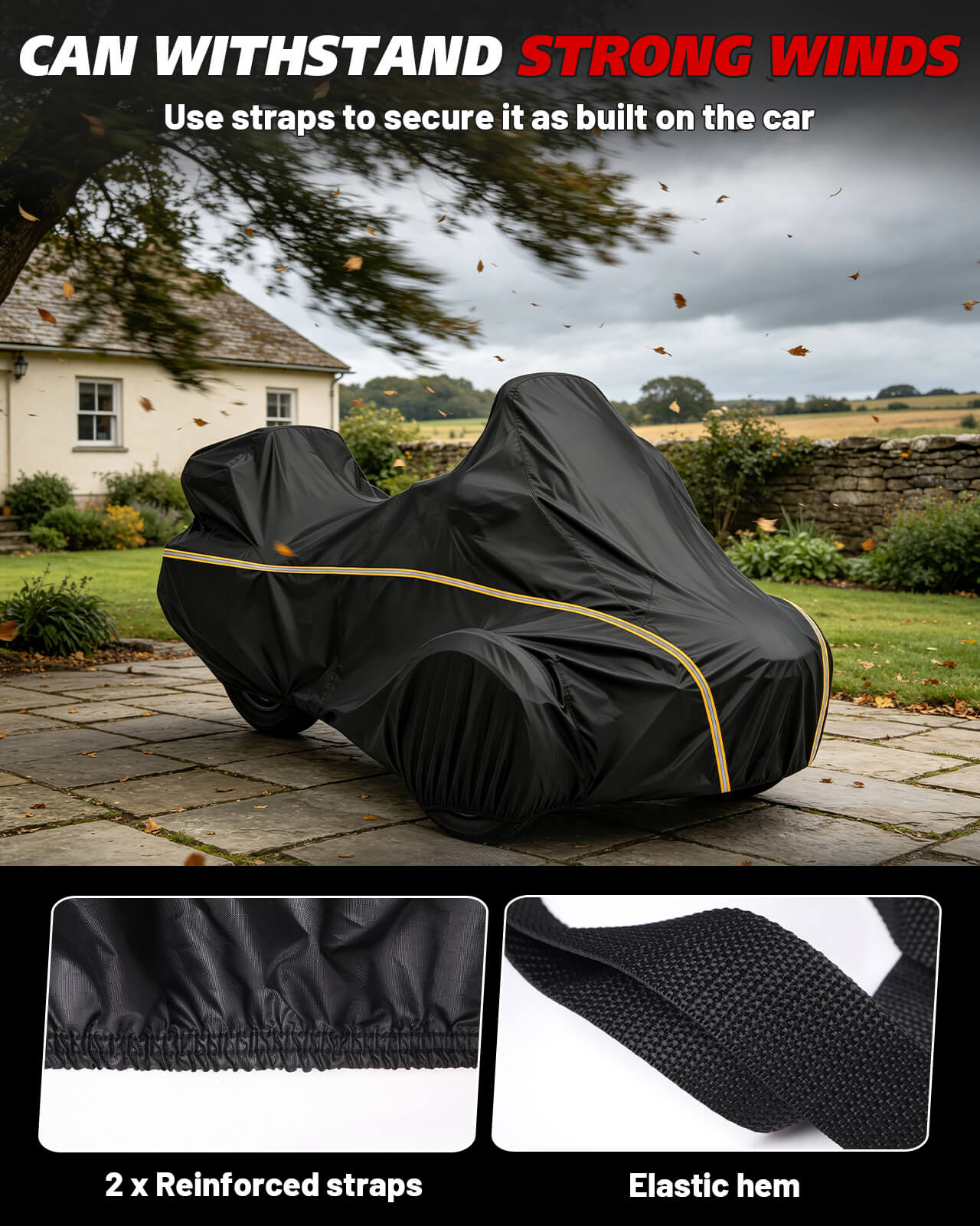 Can-Am Spyder RT/F3 420D Full Cover withstand winds