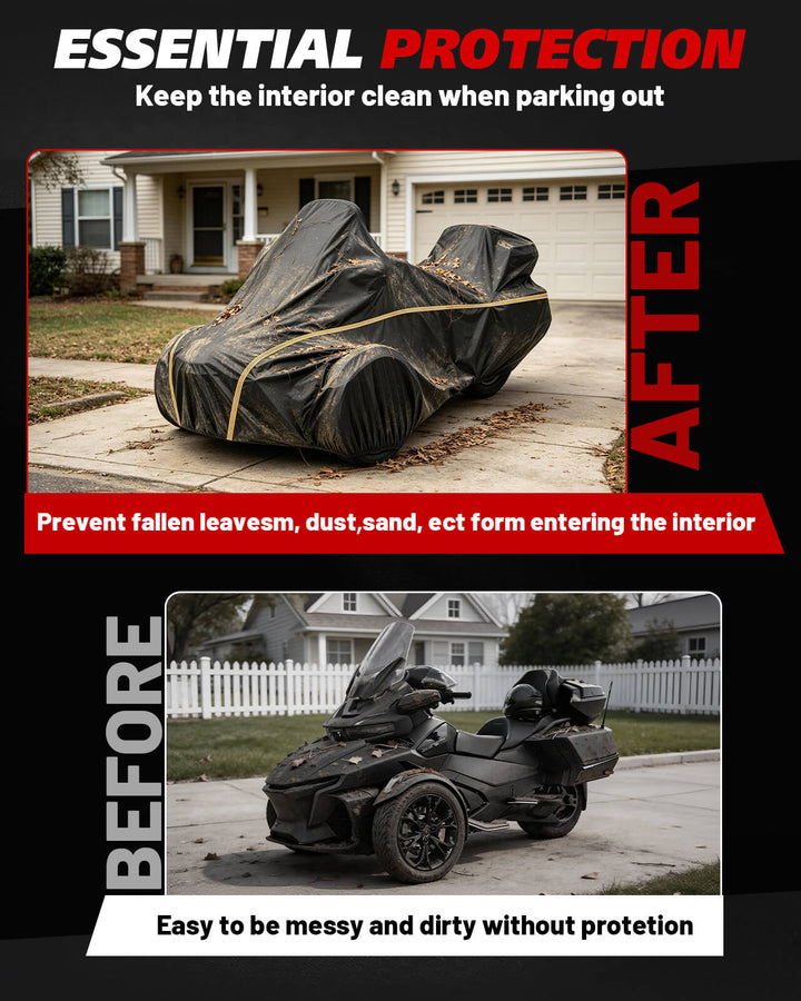 Can-Am Spyder RT/F3 420D Full Cover keep interior clean