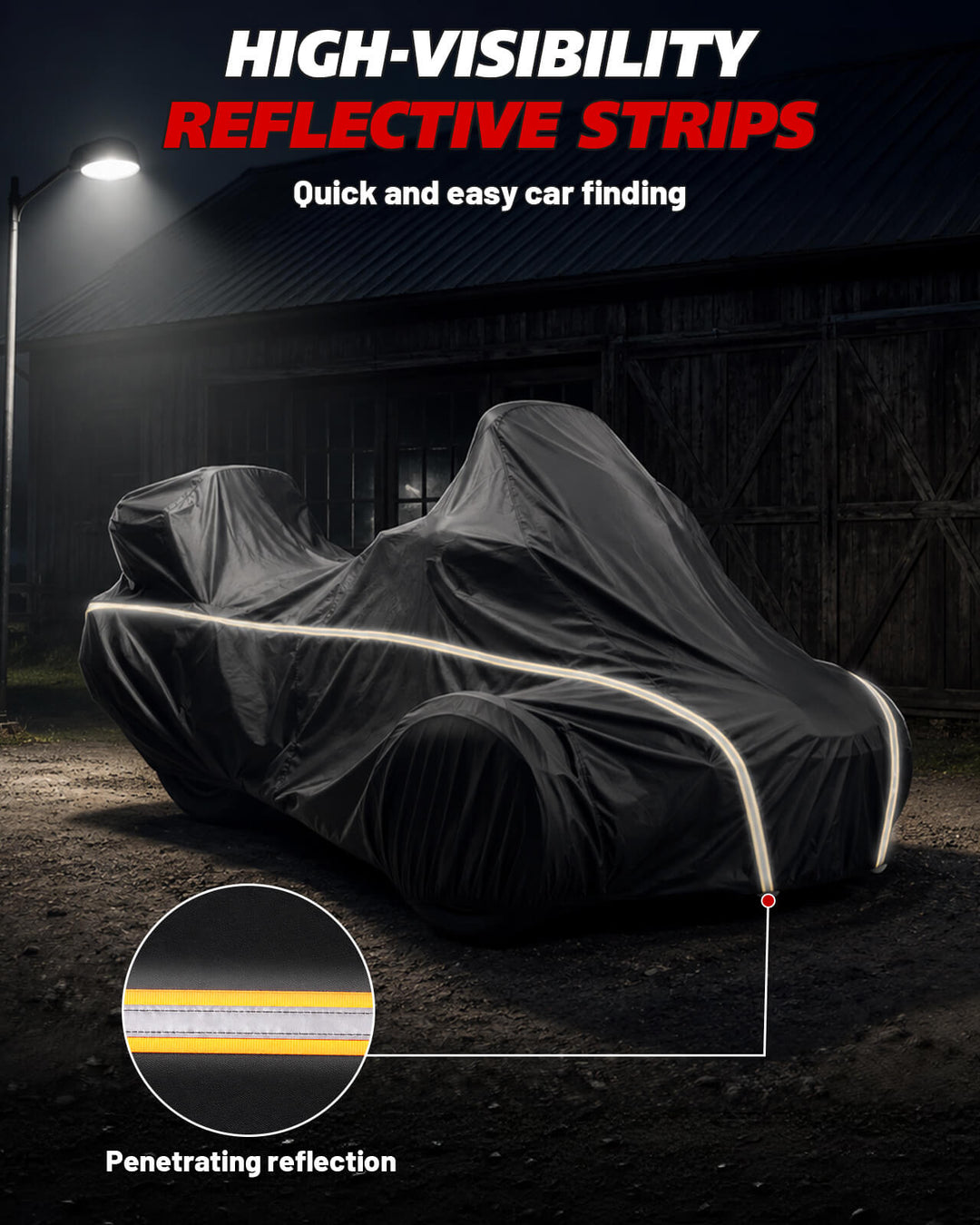 Can-Am Spyder RT/F3 420D Full Cover reflective strips