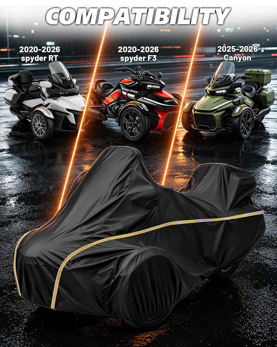 Can-Am Spyder  420D Full Cover Compatibility
