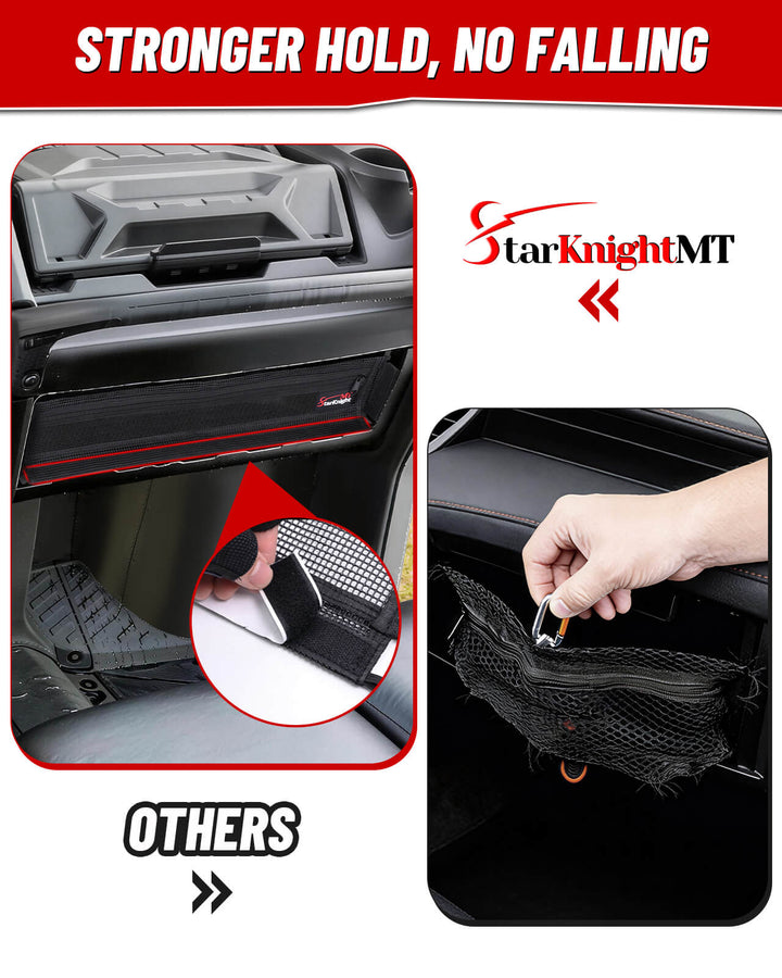 Can-Am Defender Dash Storage Net comparasion