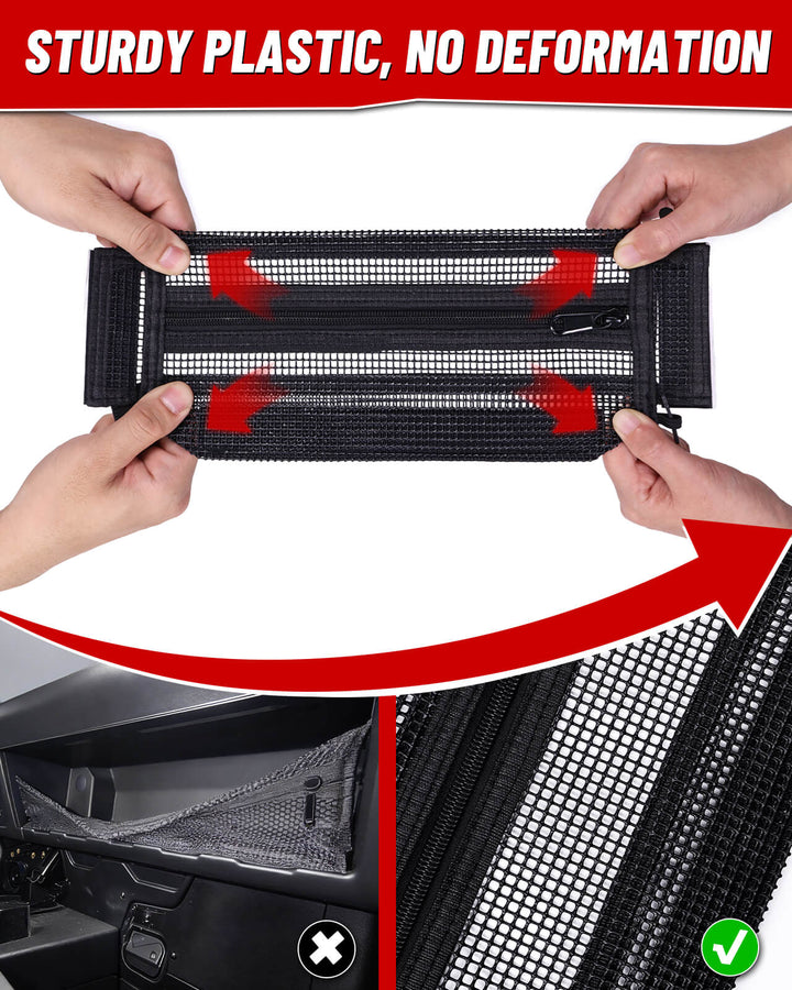 Can-Am Defender Dash Storage Net Sturdy Plastic