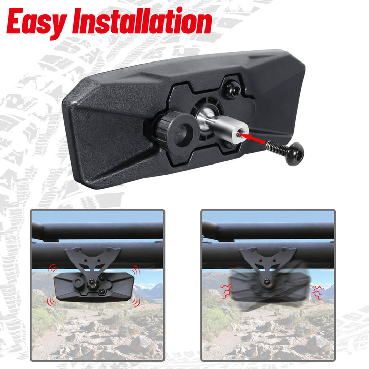 easy to install the Can-Am x3 rear view mirror