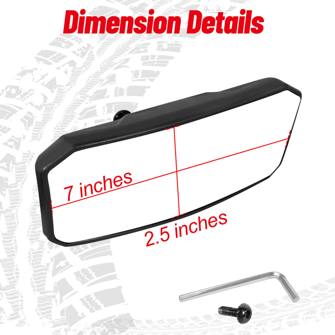Can-Am Maverick X3/Max Convex Rear View Mirror โ StarknightMT