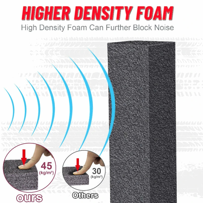 high density foam can further block noise