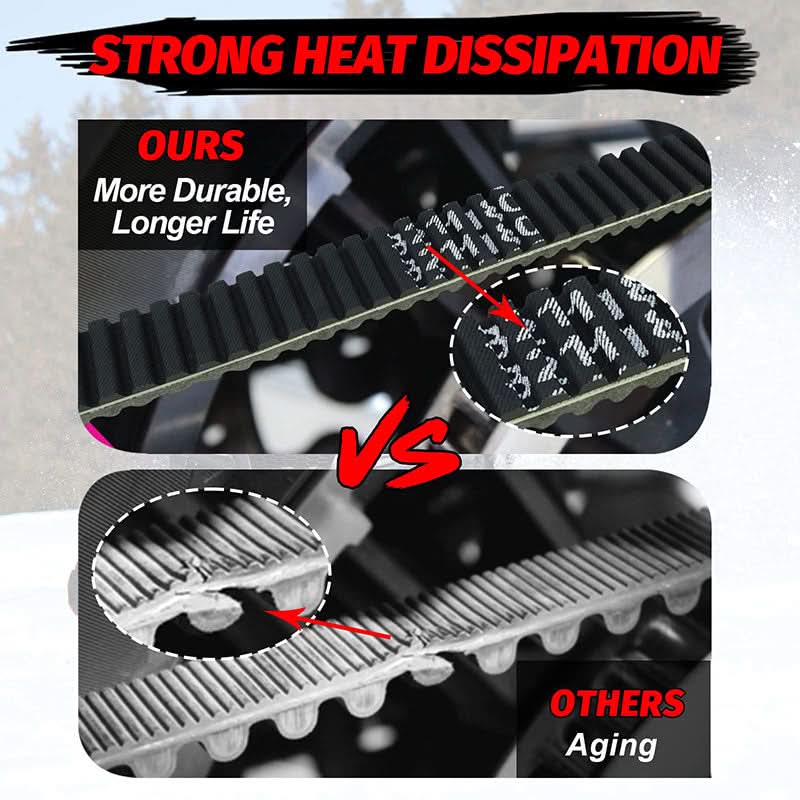 strong heat dissipation of the drive belt