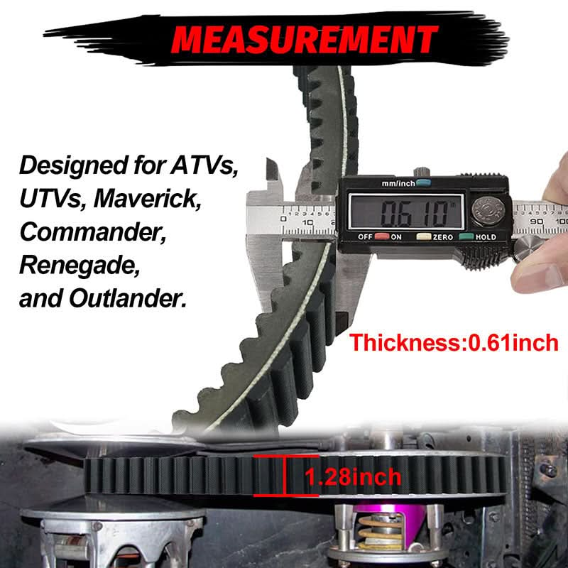 measurement of the can am drive belt