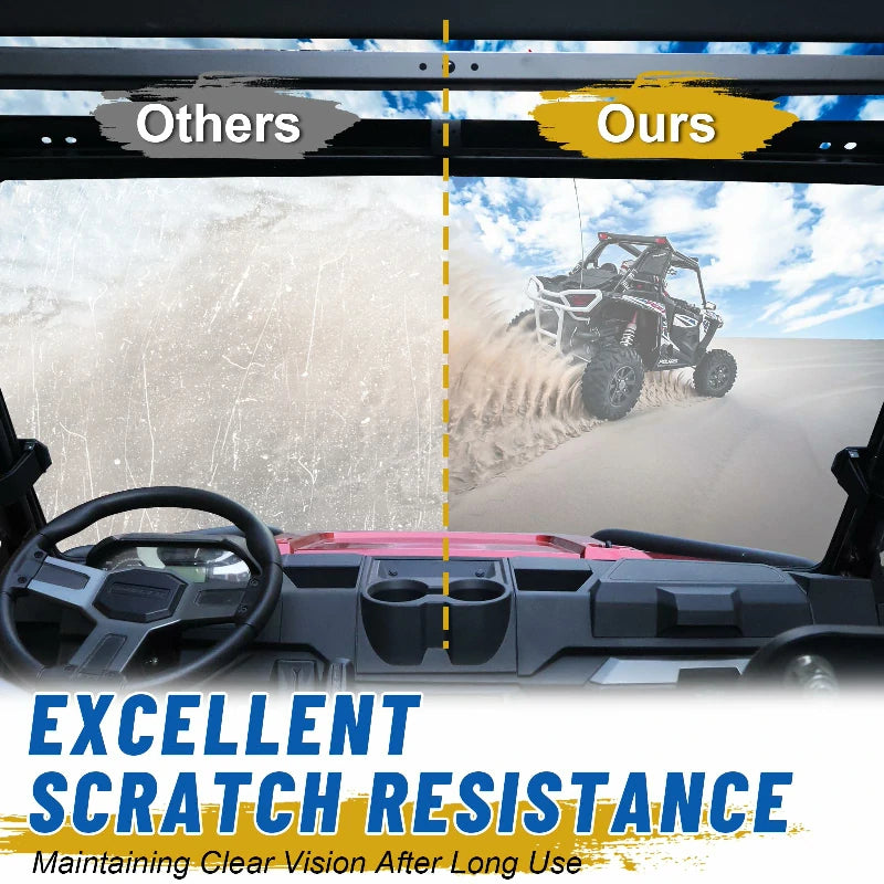 excellent scratch resistance of polaris ranger windshield 
