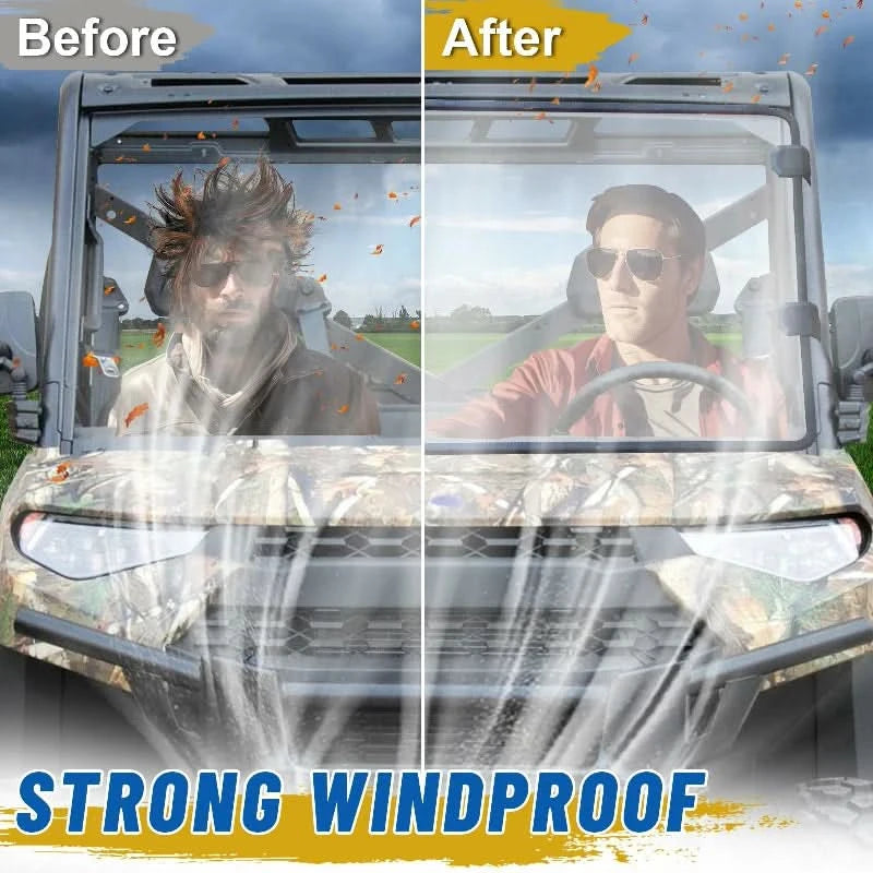 strong windproof of Polaris ranger front windshield