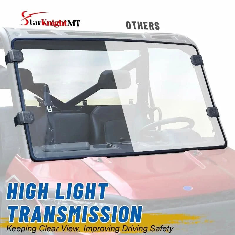 polaris ranger 1000 windshield high ligt transmission