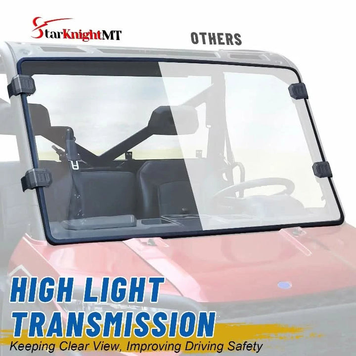 Polaris ranger 1000 windshield high ligt transmission