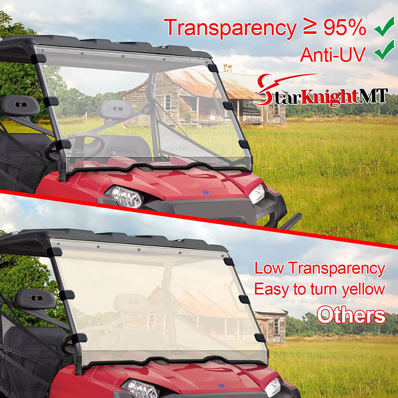 transparency of the ranger xp 800 full windshield