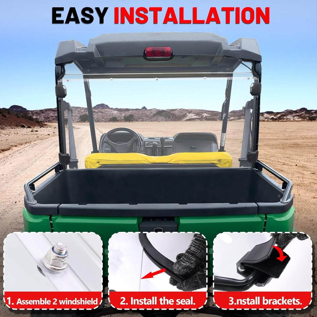 Easy to install Gator xuv 590 rear windshield