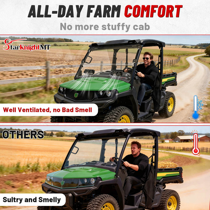 Gator XUV 865E Vented Windshield Provide Comfort