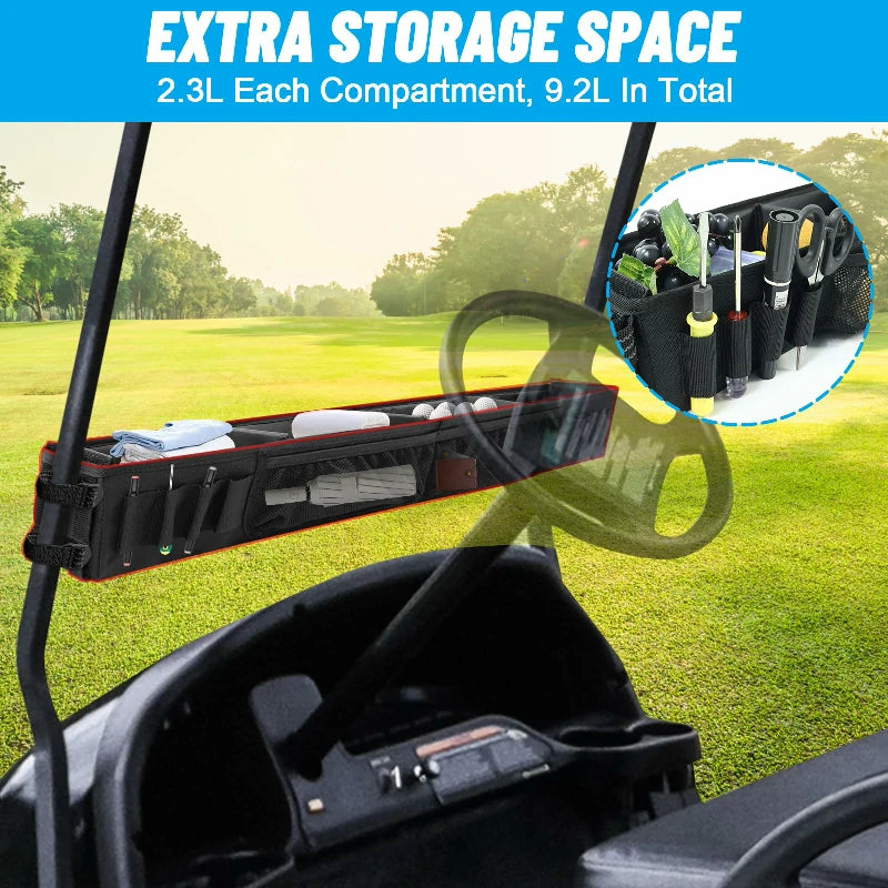 golf car organizer provide extra storage space