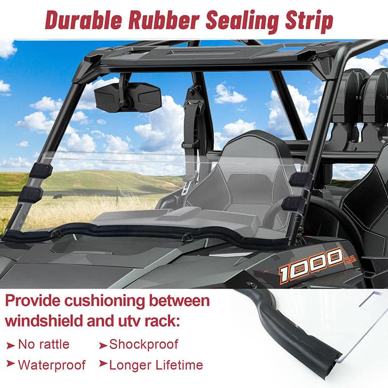 rubber sealing of the rzr half windshield 