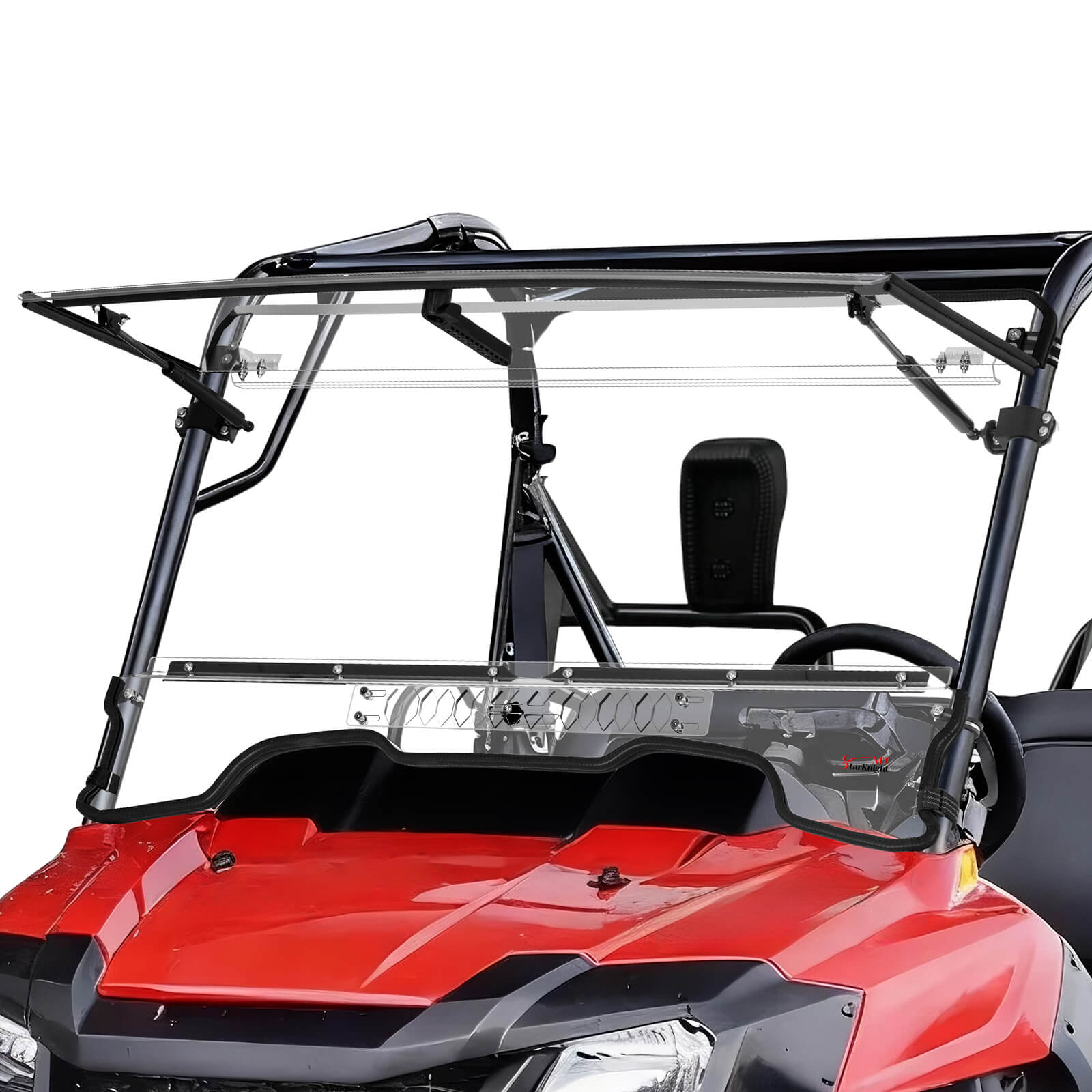 StarknightMT Honda Pioneer 700/700-4 Flip-Up Windshield With Vent