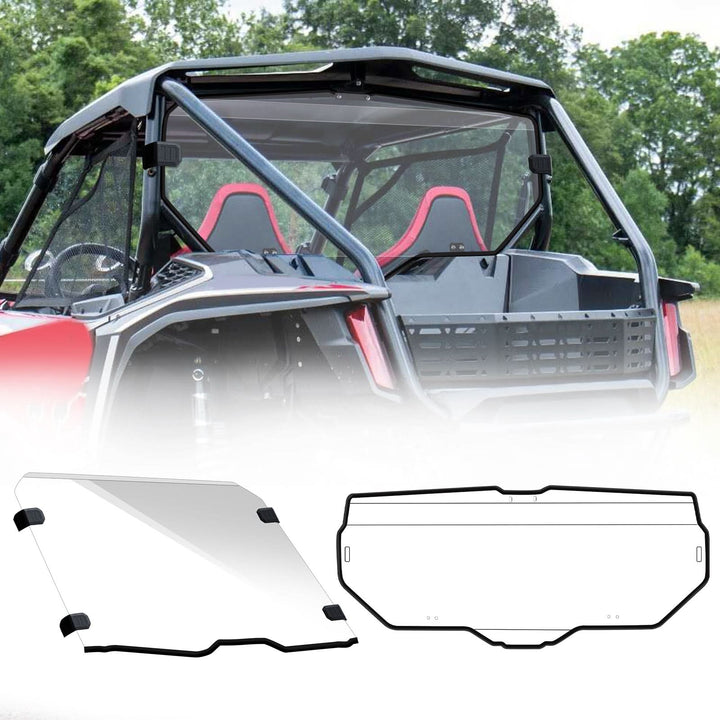 StarknightMT Honda Talon 1000R/X Front &amp; Rear Windshield