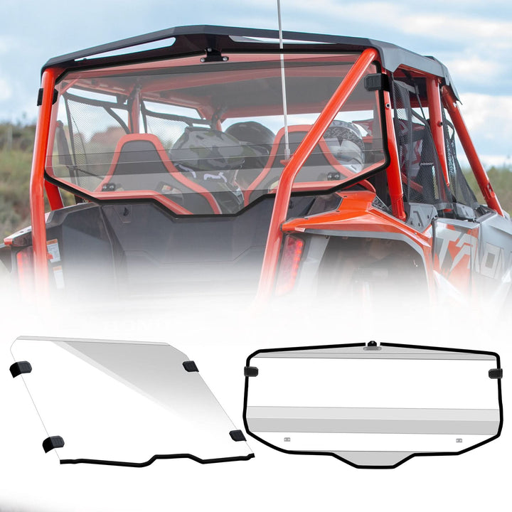 StarknightMT Honda Talon 1000X-4 Front &amp; Rear Windshield