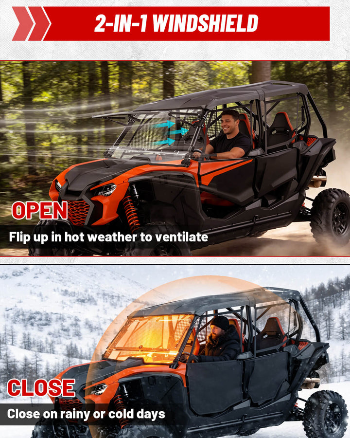 Open and Close the Talon 1000R Flip Windshield