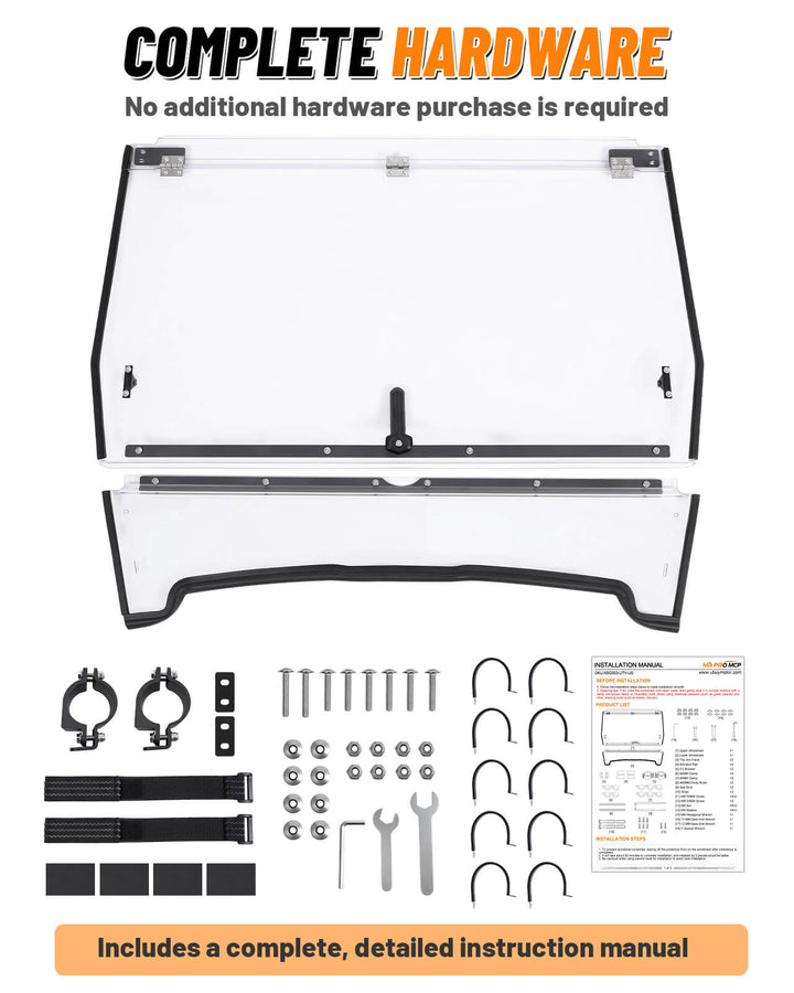 Gator HPX 620i/625i/825i Flip-up Windshield Hardware