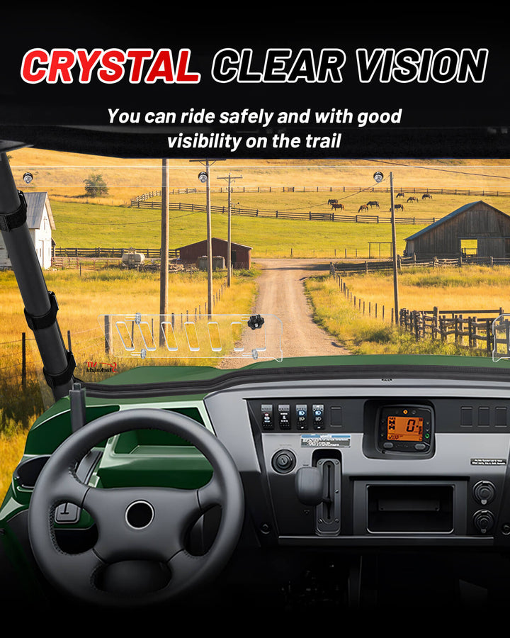 Kawasaki Pro FXT Vented Windshield Clear Vision