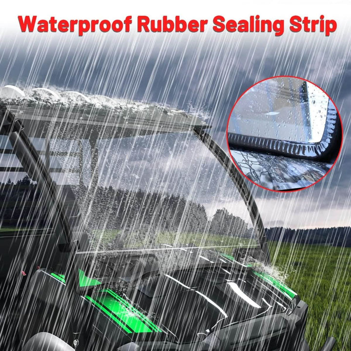 waterproof rubber sealing of Mule SX wIndshield