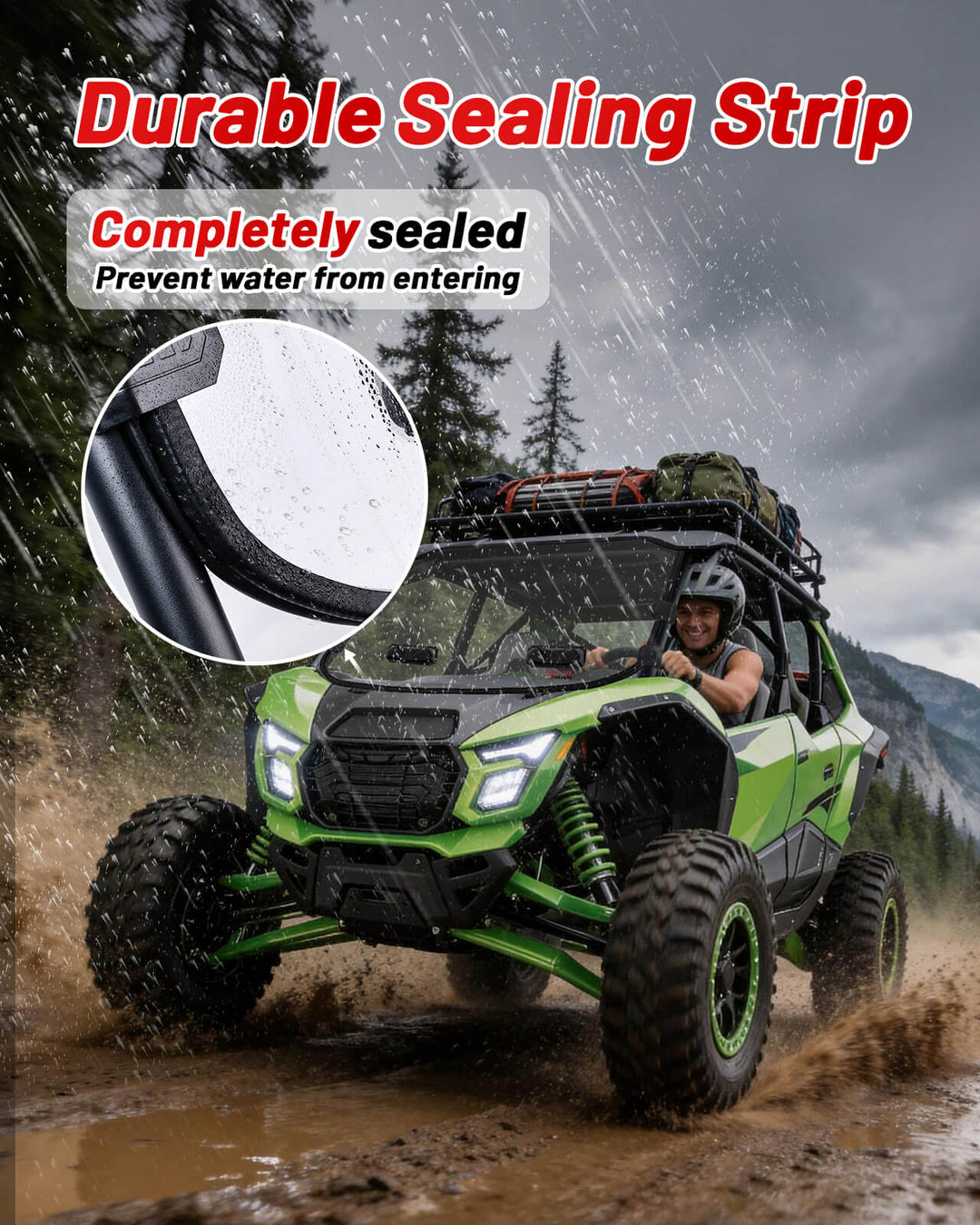 Kawasaki Teryx4 H2 Vented Windshield  Sealing Strip