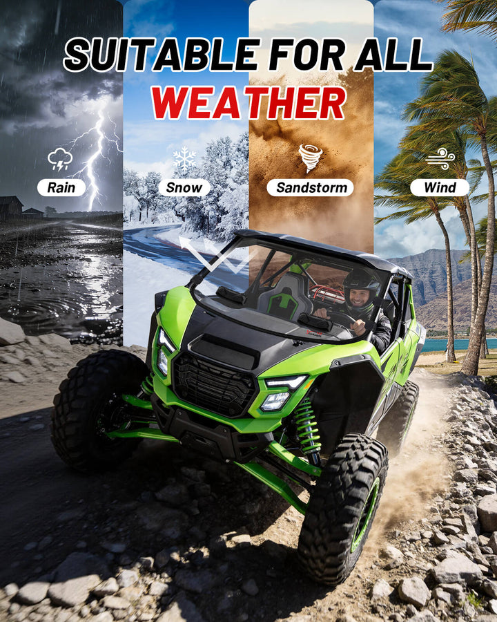 Kawasaki Teryx4 H2 Vented Windshield All Weather