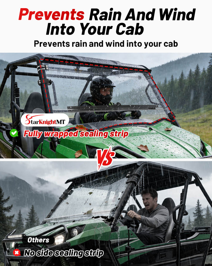 Kawasaki Teryx 800 Flip Windshield  Prevent rain and wind