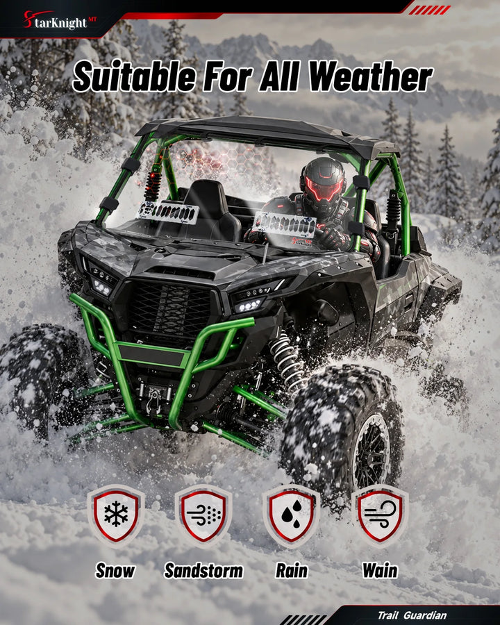 Kawasaki Teryx KRX 1000 Sliding Vent Windshield Suitable for all weather