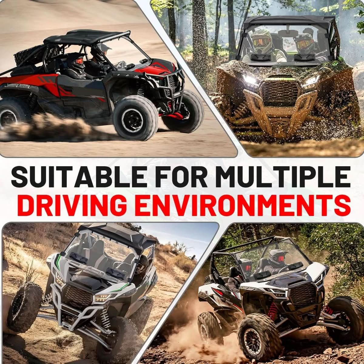 teryx krx 1000 vented windshield suitable for driving environments