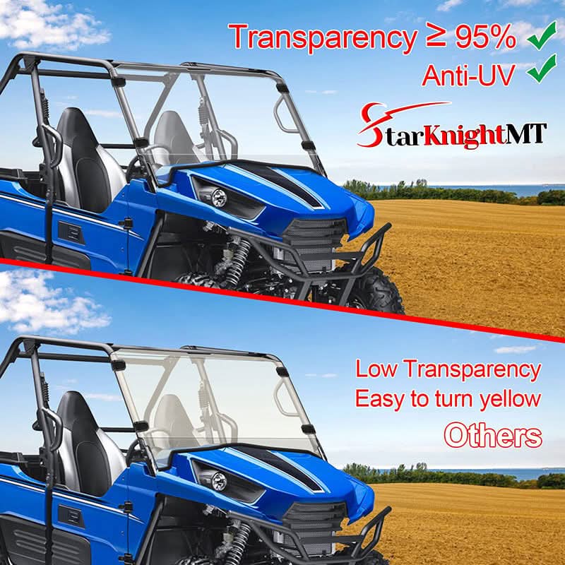transparency of the teryx4 800 front windshield