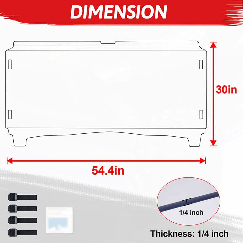 dimension of the teryx4 750 windshield