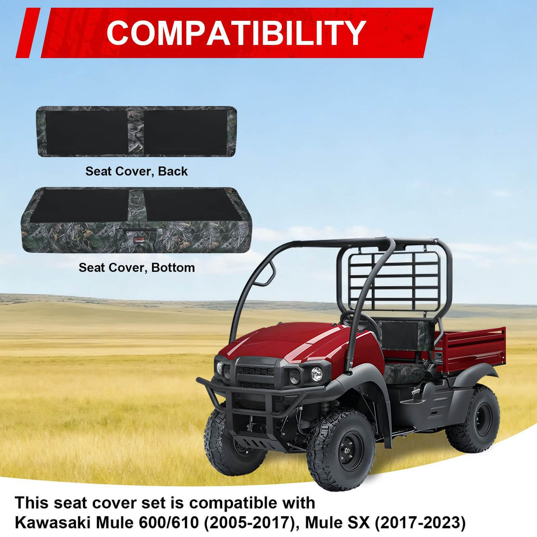 upgraded neoprene seat cover fit kawasaki mule 600/610 and mule sx