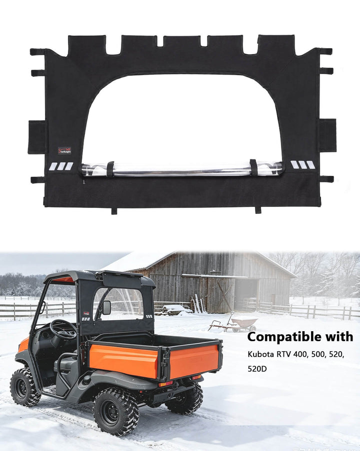 Kubota RTV 400/500/520 Soft Rear Windshield Fitment