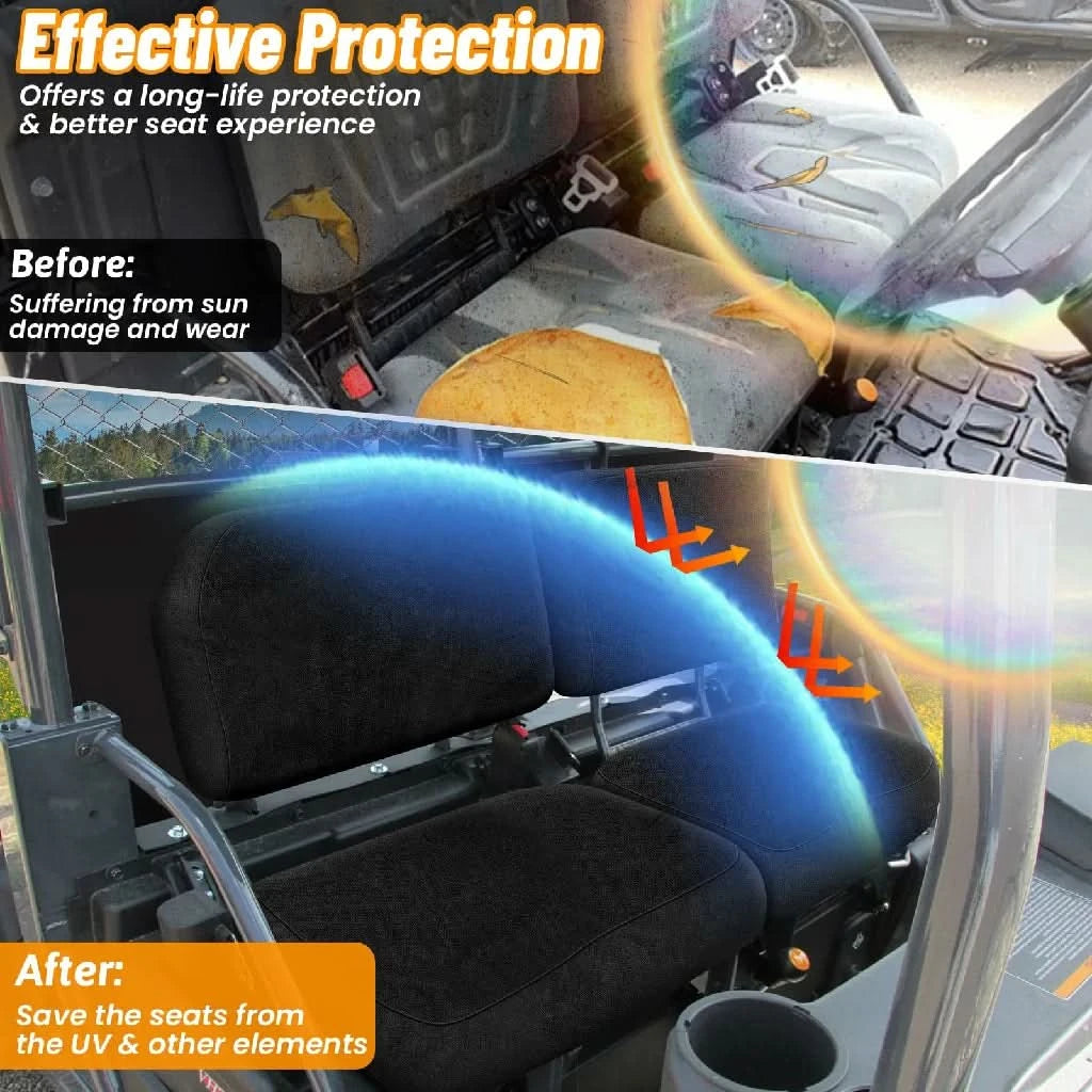 after install the rtv x900 seat cover have effective protection