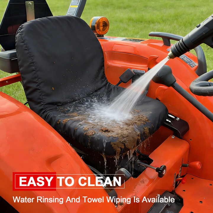 StarknightMT Kubota Tractor Black Seat Cover  easy to clean