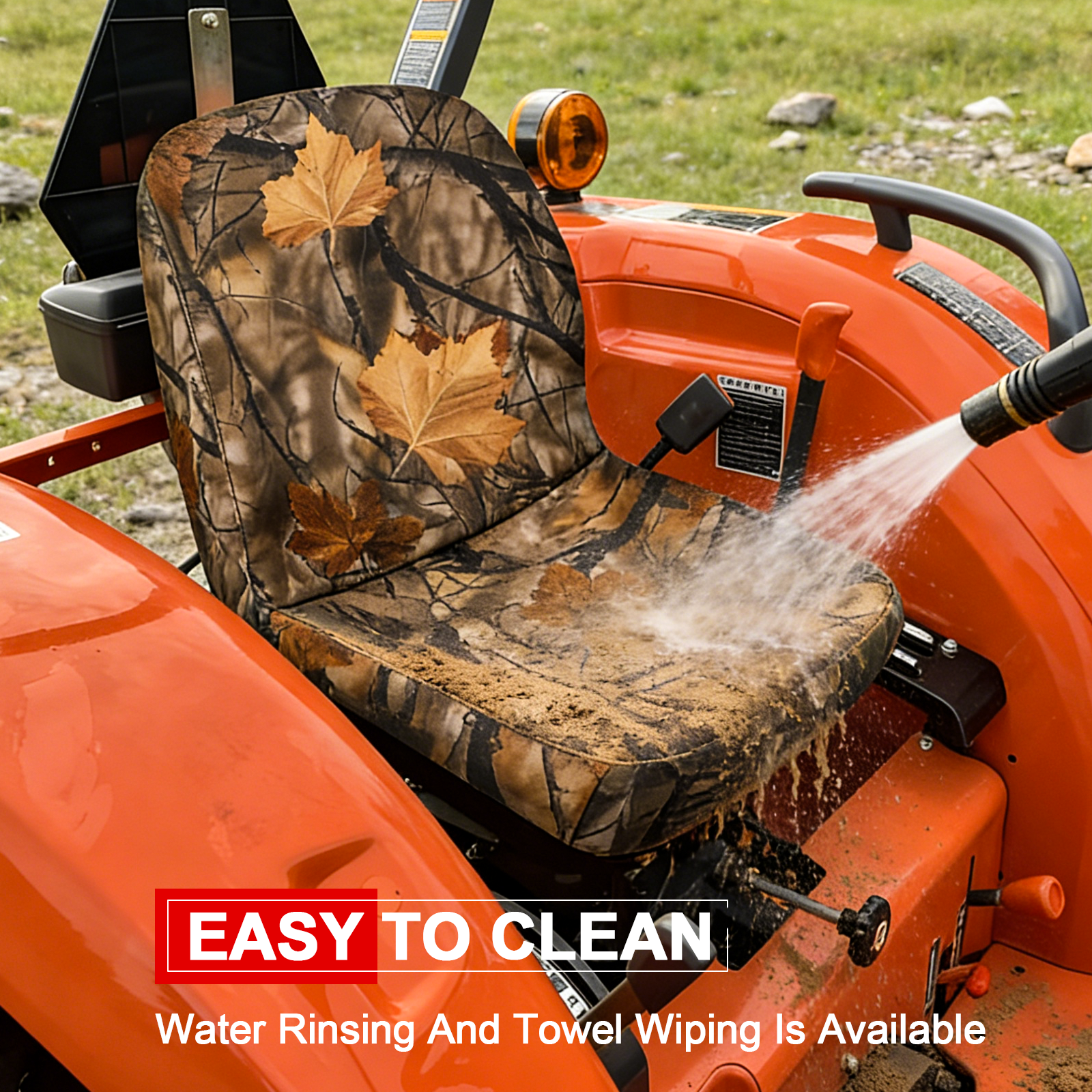 StarknightMT Kubota Tractor Camo Seat Cover  easy to clean