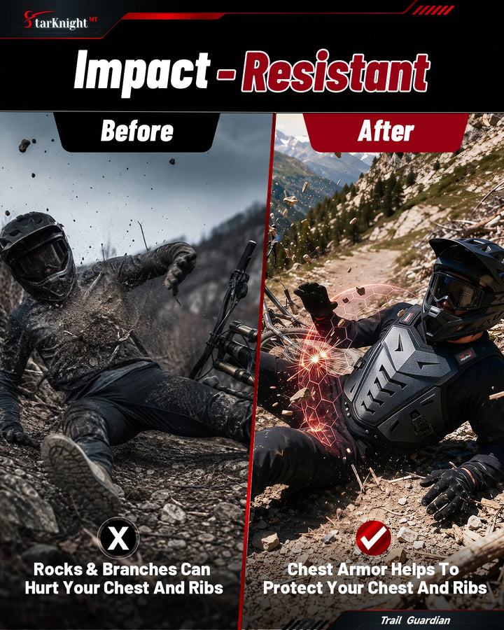 Large Lightweight Adult Motocross Chest Protector impact resistant