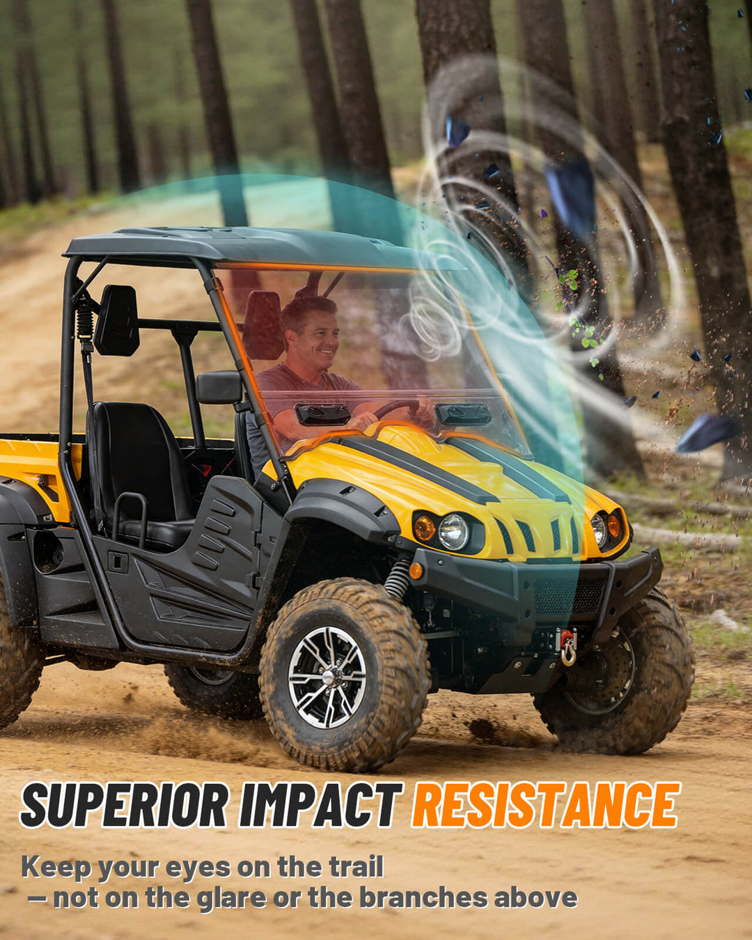 StarknightMT Massimo MSU Vented Windshield Impact resistance