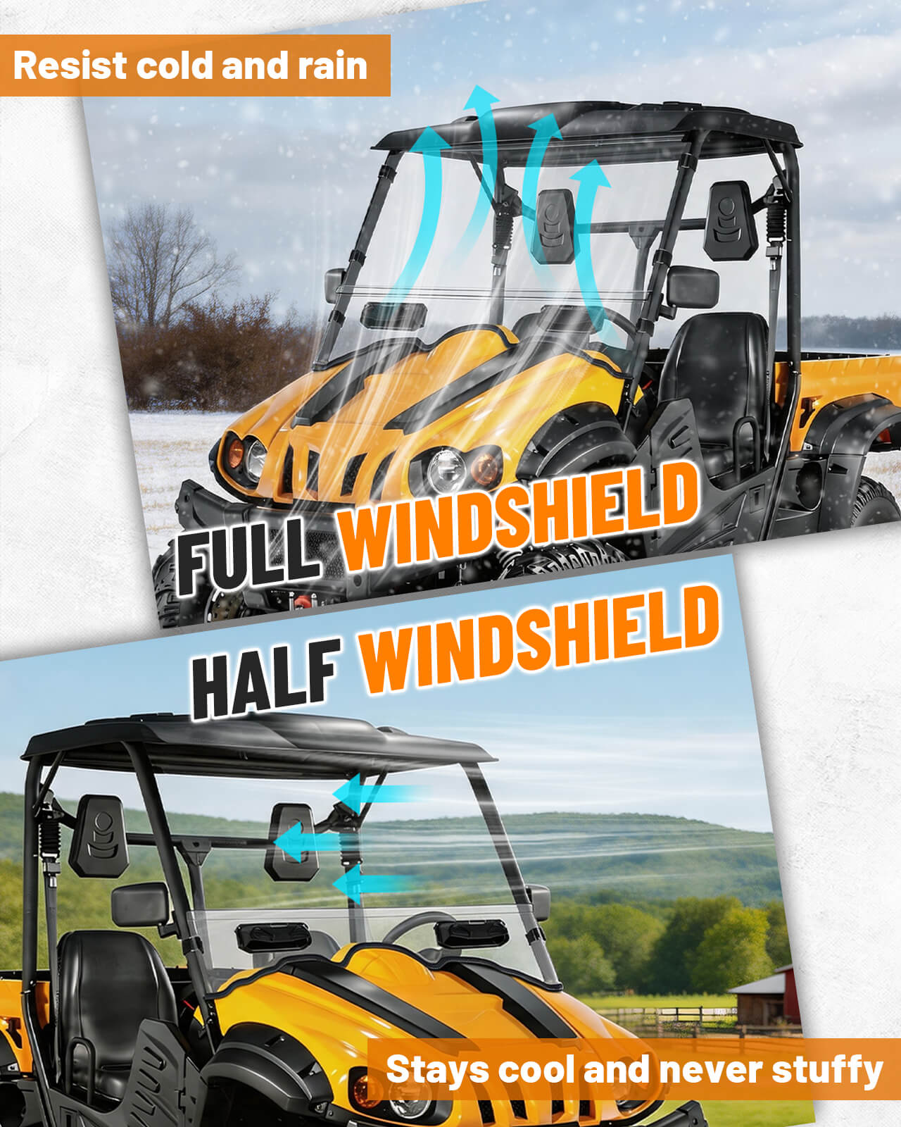 StarknightMT Massimo MSU Vented Windshield Airflow control