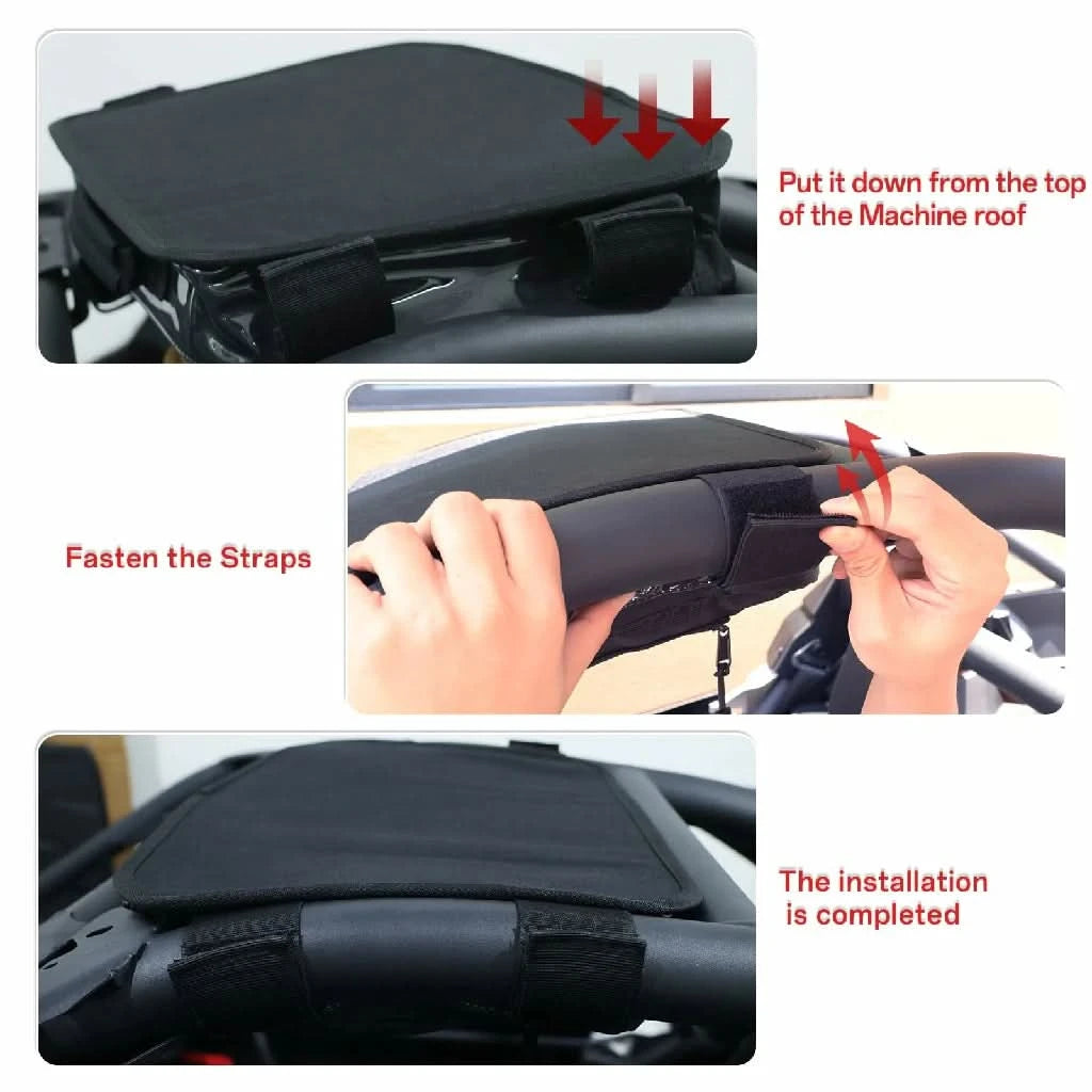 Can-Am x3 overhead storage bag installation steps