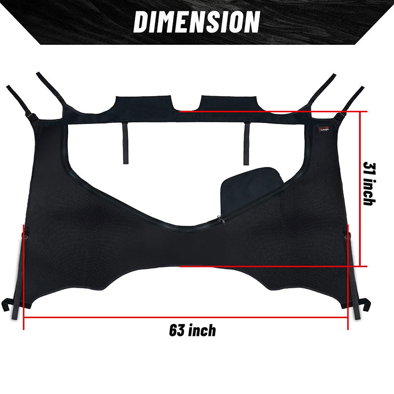 dimension of the pioneer 1000-5 mid panel