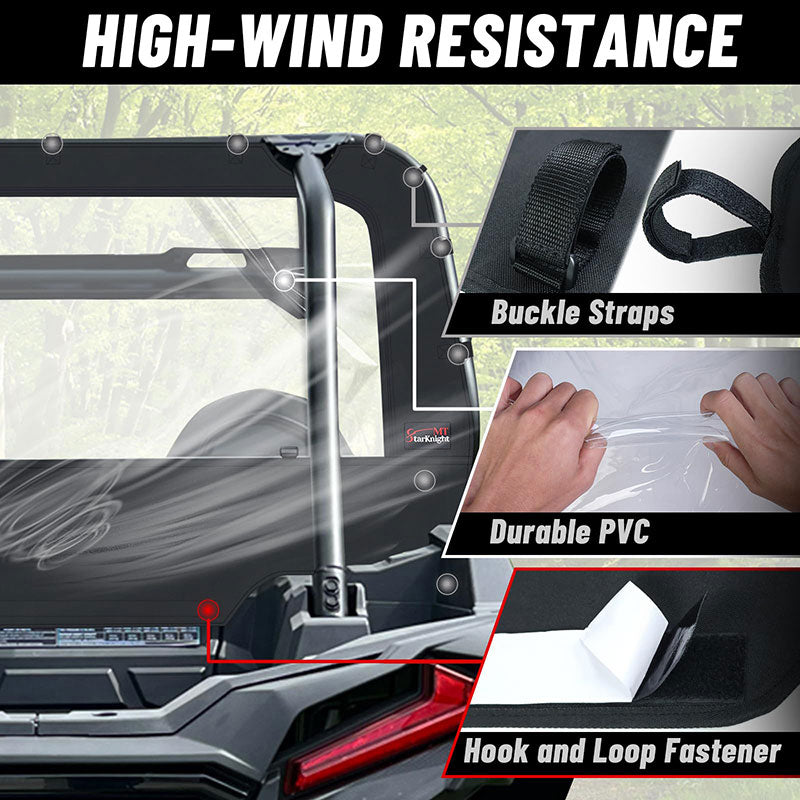 high-wind resistance of the rzr xp soft window