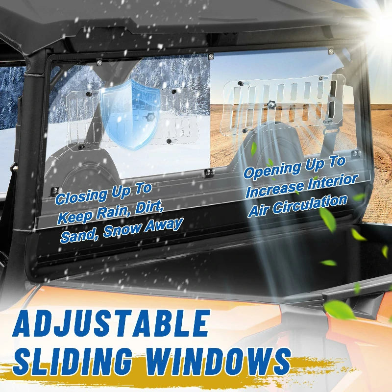 close and open the sliding window of polaris general 
