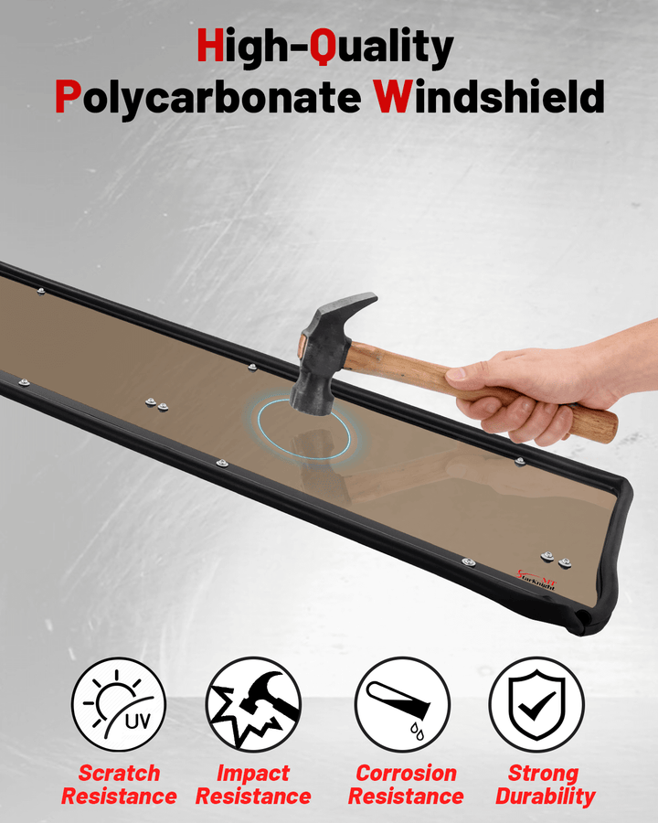 StarknightMT General 1000/XP/4 Tinted Rear Windshield high-quality PC material