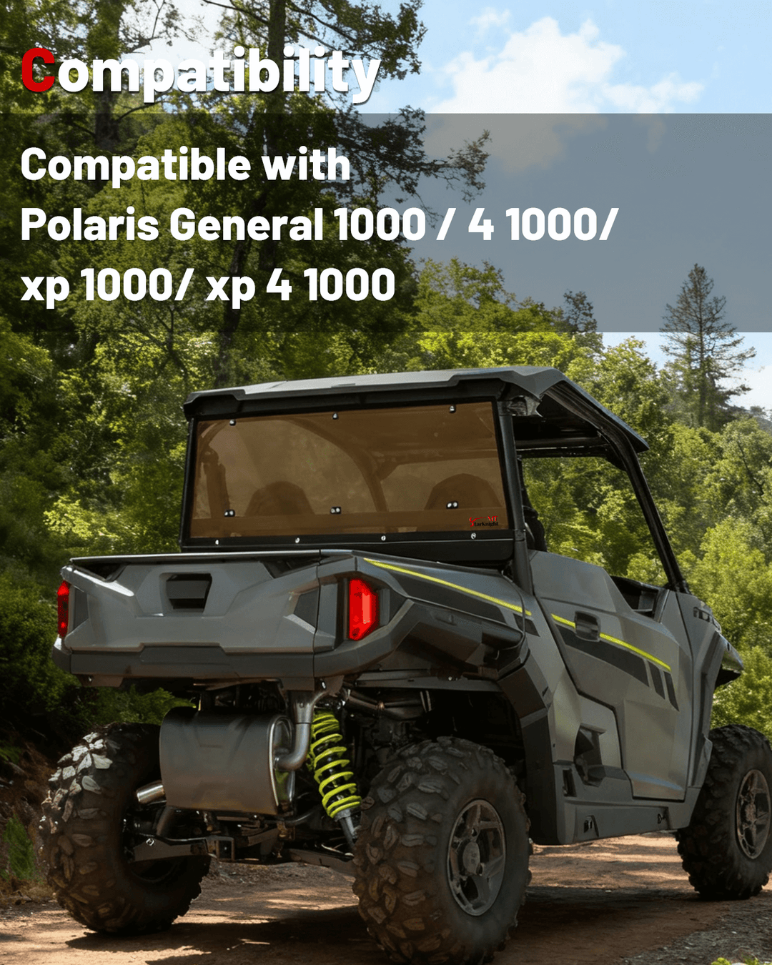 StarknightMT General 1000/XP/4 Tinted Rear Windshield compatibility